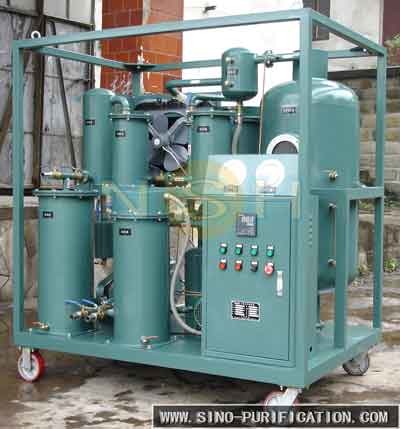 Dehydration Degassing Vacuum Lube Oil Purifier 186kw Closed Type