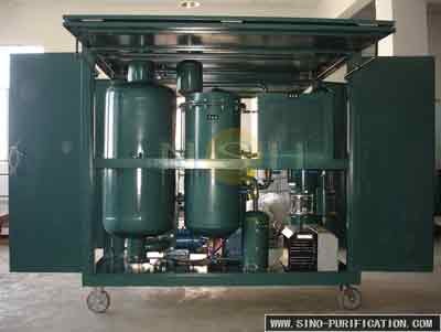Enclosed 126kw Lubricating Oil Purifier 9000L/H Corrosion Resistance