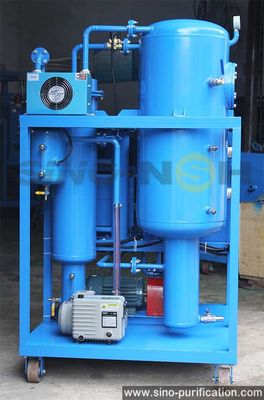 3000L/H Grey Carbon Steel Turbine Oil Purifier with 12 Months Warranty and Lubrication System