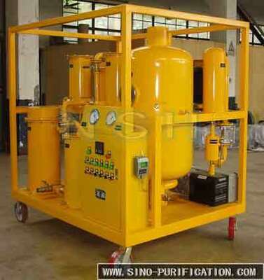 Multi-functional Vacuum 6000 liters/hour lubrication oil purifier purification machine for industry use
