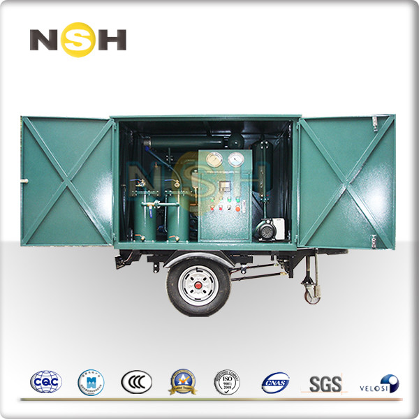 Compact Mobile Insulation Oil Purifier Dielectric Strength Enhancement Purification System